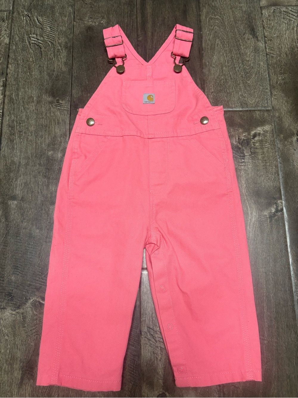 Carhartt Pink Kids Canvas Overalls